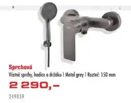 Uni Hobby Sprchová Včetně sprchy, hadice a držáku | Metal grey | Rozteč nabídka