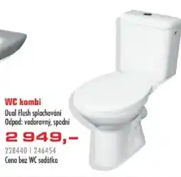 Uni Hobby WC kombi Dual Flush splachování Odpad: vodorovný, spodní nabídka