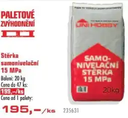Uni Hobby Stěrka samonivelační 15 MPa nabídka