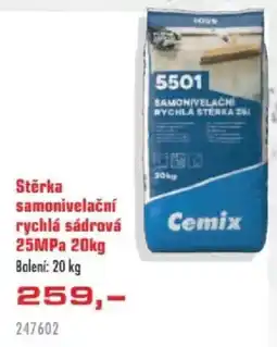 Uni Hobby Stěrka samonivelační rychlá sádrová 25MPa nabídka