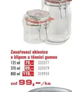 Uni Hobby Zavařovací sklenice s klipem a tesnici gumou nabídka