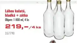 Uni Hobby Láhev kulatá, hladká + zátka nabídka