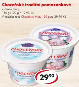 CBA Choceňské tradiční pomazánkové nabídka