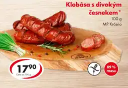 CBA Klobása s divokým česnekem nabídka