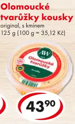 CBA Olomoucké tvarůžky kousky nabídka