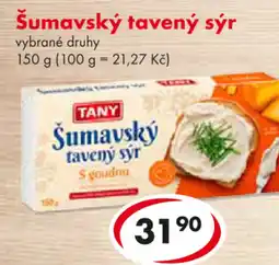 CBA Šumavský tavený sýr nabídka