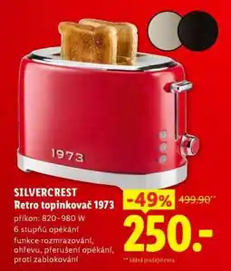 Lidl Silvercrest Retro topinkovač 1973 nabídka