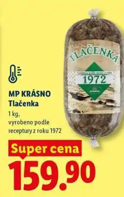 Lidl MP KRÁSNO Tlačenka nabídka