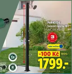 Lidl PARKSIDE Solární sprcha 18 l nabídka