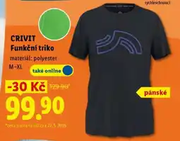 Lidl Crivit FUNKČNÍ TRIKO nabídka