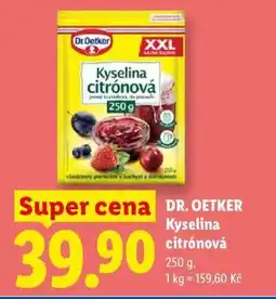 Lidl Dr. Oetker kyselina citronová nabídka