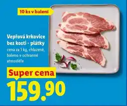 Lidl Vepřová krkovice bez kosti – plátky nabídka