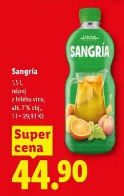 Lidl Sangria nabídka