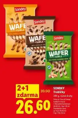 Lidl SONDEY Trubičky nabídka