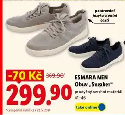 Lidl Esmara Men Obuv „Sneaker“ nabídka