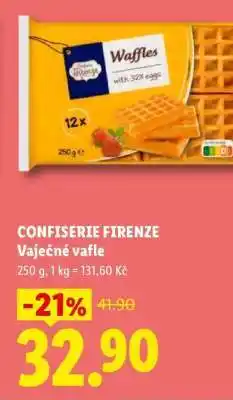 Lidl CONFISERIE FIRENZE Vaječné vafle nabídka