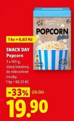 Lidl Snack Day Popcorn nabídka