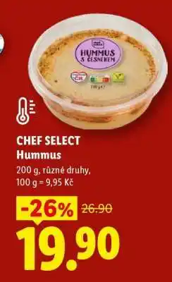 Lidl CHEF SELECT Hummus nabídka