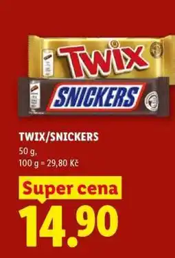 Lidl TWIX, SNICKERS nabídka