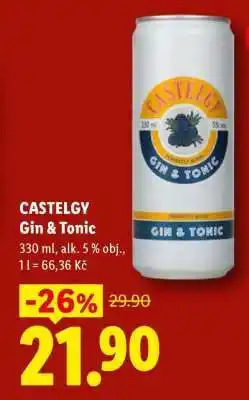 Lidl CASTELGY Gin & Tonic nabídka