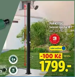 Lidl PARKSIDE Solární sprcha 18 l nabídka