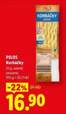 Lidl PILOS Korbáčky nabídka