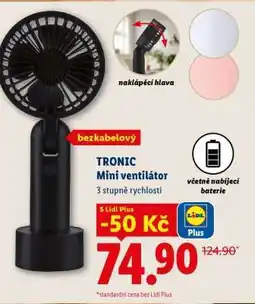 Lidl TRONIC Mini ventilátor nabídka