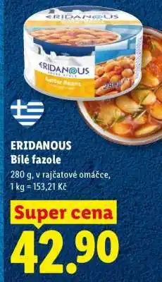 Lidl ERIDANOUS Bílé fazole nabídka