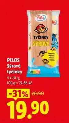 Lidl Pilos SÝROVÉ TYČINKY nabídka
