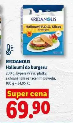 Lidl ERIDANOUS Halloumi do burgeru nabídka