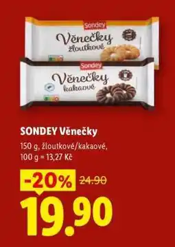 Lidl SONDEY Věnečky nabídka