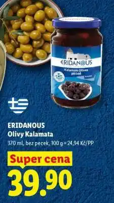 Lidl ERIDANOUS Olivy Kalamata nabídka