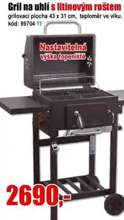 EVA Gril na uhlí s litinovým roštem nabídka