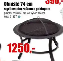 EVA Ohniště 74 cm s grilovacím roštem a poklopem nabídka