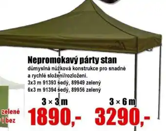 EVA Nepromokavý párty stan nabídka