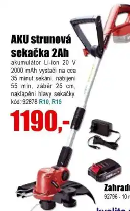 EVA AKU strunová sekačka 2Ah nabídka