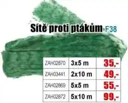 EVA Sítě proti ptákům nabídka