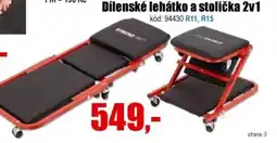 EVA Dílenské lehátko a stolička 2v1 nabídka