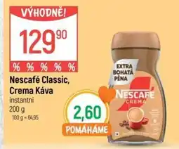 Globus Nescafé Classic, Crema Káva nabídka