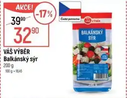 Globus VÁŠ VÝBĚR Balkánský sýr nabídka