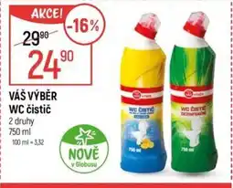 Globus VÁŠ VÝBĚR WC čistič nabídka
