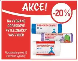 Globus Na vybrané odpadkové pytle značky Váš Výběr nabídka