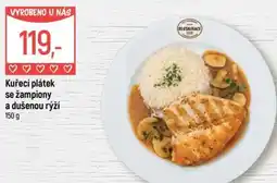 Globus Kuřecí plátek se žampiony a dušenou rýží nabídka