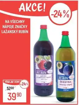Globus Na všechny nápoje značky lažanský Rubín nabídka