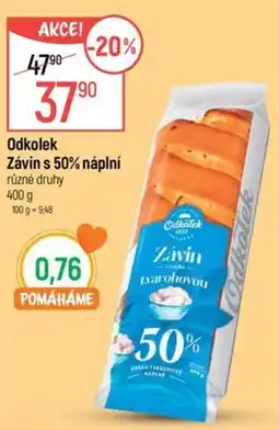Globus Odkolek Závin s 50% náplní nabídka