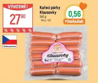 Globus Kuřecí párky Klausovky nabídka