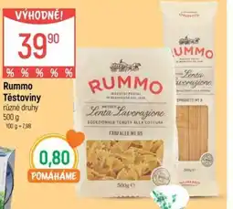 Globus Rummo Těstoviny nabídka