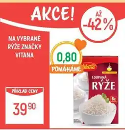 Globus Na vybrané rýže značky Vitana nabídka