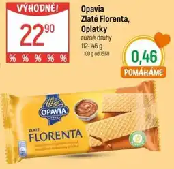 Globus Opavia Zlaté Florenta, Oplatky nabídka