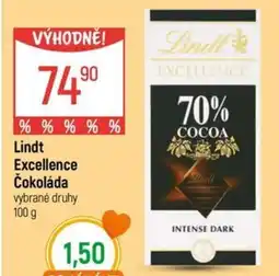 Globus Lindt Excellence Čokoláda nabídka